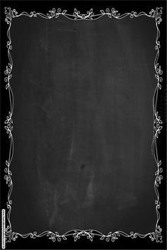 a blackboard with an ornate frame on it