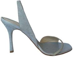 BCBGMAXAZRIALeather Sandal Shoes - Runway Catalog Suede Slingback Pumps With Round Toe For Party, Party Suede Slip-on Heels, Evening Slip-on Suede Heels, Suede Slingback Pumps With Round Toe For Evening, Evening Suede Slingback Pumps With Round Toe, Scalloped Lace Dress, Sling Back, Scalloped Lace, Blue Leather