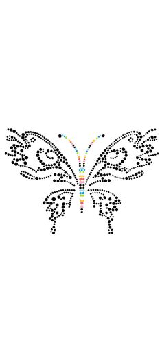 an image of a butterfly made out of dots