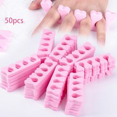 50x Soft Sponge Foam Finger Toe Separator Nail Art Salon Pedicure Manicure Tool¡î Simple Pedicure, Alat Makeup, Toe Separator, Polish Manicure, Nail Art Salon, Nails Polish, Diy Nail Art, Pedicure Nail Art, Pedicure Tools