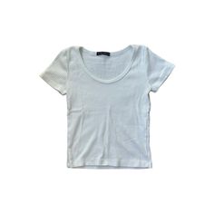 Brandy Melville White Ribbed Tee, Perfect Condition Unworn! Casual Ribbed Scoop Neck Top, Trendy Ribbed Crew Neck Tops, Casual Everyday Ribbed Tops, Trendy Top With Ribbed Scoop Neckline, Basic Ribbed T-shirt With Scoop Neck, Basic Ribbed Scoop Neck T-shirt, Basic Fitted Ribbed Top, Basic Ribbed Cotton Tops, Basic Ribbed Fitted Top