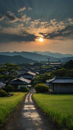 Japanese summer countryside Nature Canvas Japan Country Side Aesthetic, Japan Countryside Wallpaper, Japan Countryside Aesthetic, Japanese Countryside Aesthetic, Country Side Japan, Japanese Country Side, Countryside Wallpaper, Summer Countryside