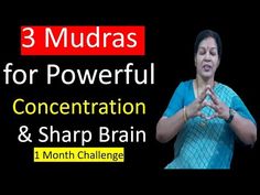 Powerful Mudras, Yoga For Concentration, Concentration Activities, Basic Meditation, Brain Problems, Brain Nervous System