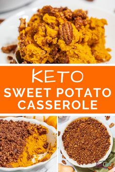 the keto sweet potato casserole has been made in less than 10 minutes