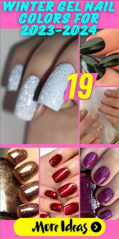 Winter Gel Nail Colors, Winter Nail Gel, Nail Gel Colors, Winter Nails Gel, Winter Nail Polish, Trendy Nail Polish, White Gel Nails, Opi Gel Nails