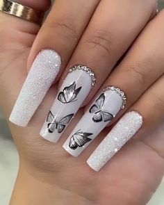 Emo Nails, Nails Emo, Nails Goth, Summer Acrylic, Punk Nails, Goth Nails, Homecoming Nails Acrylic