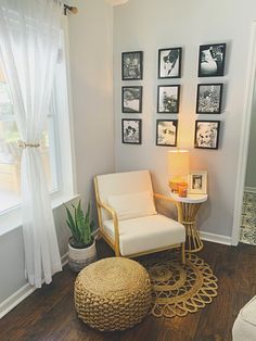 Modern, Boho, Bohemian, Rattan, living, sitting area Sitting Room Ideas Small Simple, Boho Chair Corner, Relax Corner Ideas Bedroom, House Decor 2023 Trends, Unused Living Room Corner, Bedroom Corner Sitting Ideas, Corner Sitting Ideas, Bohemian Corner Decor, Small Corner Chair Ideas