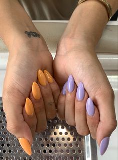 Edgy Nails, Neon Nails, Orange Nails, Dream Nails, Makati, Chic Nails, Short Acrylic Nails, Light Orange