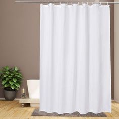 PRICES MAY VARY. Size: 96inches wide by 72inches long / 8 ft x 6 ft /16 eyelets.This versatile shower liner can be used as a standalone shower curtain or as a shower liner for a cloth shower curtain. Material: Made of 100% Polyester, Water-repellent ,Durable, Quick Dry Fabric Curtains for Shower. Crafted with premium fabric ensures the water beads gliding away quickly. Wipe Clean is available. long-last use and durability. Serve Well: prevent water from leaking out, so the water doesn't end up a Extra Long Shower Curtain, Bathroom Decor Themes, Cloth Shower Curtain, Long Shower Curtains, Shower Curtain Sizes, Shower Curtain Liner, Decor Baie, White Shower Curtain, Fabric Shower Curtain