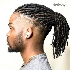 Boys Ponytail Hairstyles, Boys Ponytail, Black Men Hair, 4c Hair Growth, Mens Twists Hairstyles, Dreadlocks Hairstyles, Black Boys Haircuts, Short Ponytail, Back Braid