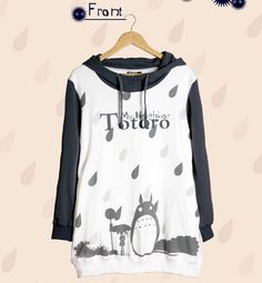 Totoro Sweater, Totoro Hoodie, My Neighbor Totoro, Ulzzang Fashion, Kawaii Clothes, Harajuku Fashion, Anime Outfits, Kawaii Fashion, Japanese Fashion