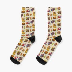 Super soft all-over printed knit socks with extra cushioning in the sole. Suitable for men and women. Enjoy Fall Season with this hand drawn Happy Thanksgiving Set - Cornucopia Horn Of Plenty, Turkey, Pilgrim's Hat, Pumpkin Pie and More. Today, the cornucopia is used purely for Thanksgiving decorations. It continues to symbolize abundance, a bountiful harvest, and, by extension, an appreciation for both of those things. For more designs, visit Pilgrim Hat, Horn Of Plenty, Bountiful Harvest, Designer Socks, Thanksgiving Decorations, Happy Thanksgiving, Knit Socks, Socks For Sale, Pumpkin Pie