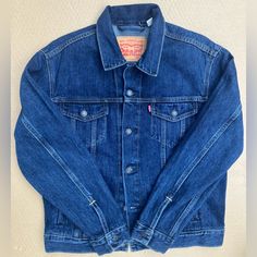 Brand New Denim Jacket Without Tags. Never Been Worn. In Amazing Condition. Men’s Size M. Normal Fit 100% Authentic Jacket. Levi's Classic Denim Jacket For Streetwear, Levi's Classic Medium Wash Outerwear, Classic Levi's Medium Wash Outerwear, Classic Levi's Denim Outerwear, Classic Medium Wash Outerwear For Streetwear, Levi's Classic Dark Wash Outerwear, Classic Levi's Blue Denim Jacket, Classic Blue Levi's Denim Jacket, Classic Denim Blue Outerwear For Streetwear