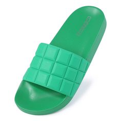 Material: Made of 100% durable rubber material, ultra-light and flexible, quite easy to clean, and quick drying. Design: Exquisite tetris graph upper, slip on style, easy to put on and take off, these open toe beach slide sandals fit your feet perfectly,will not cause harm to your insteps. Outsole: The rubber soles are soft and comfortable, have strong grip and excellent anti-skid performance, increase safety and keep quiet when walking on floors. Shower Slippers, Cute Slides, Keep Quiet, Slide Slippers, Faux Fur Slippers, Fuzzy Slippers, Moccasins Slippers, On Beach, Comfortable Flats