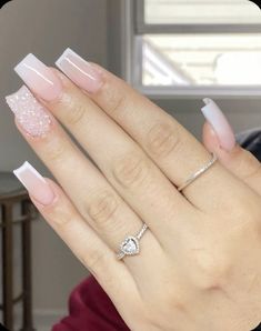 Confirmation Nail Ideas, Nail Ideas Pink, Henna Nails, Special Nails, French Tip Acrylic Nails, Casual Nails, Acrylic Nails Coffin Pink