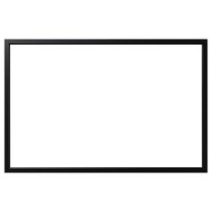 an empty black frame on a white background