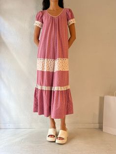 - Vintage 1970s MuuMuu Factory pink floral maxi dress  - Zipper up the back - Cotton poly blend - Small Bust: 18" Length: 50" We are not responsible for lost, stolen, or damaged packages once they have been shipped. Any additional customs duties or taxes incurred on international orders are the responsibility of the buyer. Please note that our items are vintage and may have minor flaws or imperfections due to their age, which adds to their unique character. Pink Floral Maxi Dress, Dress Zipper, Floral Maxi, Small Bust, Dress Clothes For Women, Vintage 1970s, Floral Maxi Dress, Pink Floral, Halloween Shopping