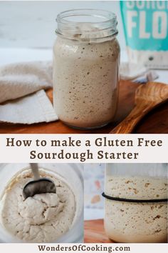 how to make gluten free sourdough starter recipe in a mason jar