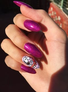 Uñas coraje el perro cobarde Courage The Cowardly Dog Nails, Uñas Ideas, Ideas Uñas, 2022 Nails, Courage The Cowardly Dog, Cowardly Dog