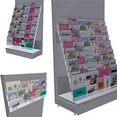 an image of a display for greeting cards