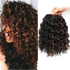 PRICES MAY VARY. 👸The Curl Crochet Hair Is Made Of High Quality Low Temperature Synthetic Fiber Which,Great Color And Texture,Looks And Feels More Natural Like Human Hair Than Other. 👸Easy Crochet Hairstyle: It Is So Easy To Separate And Work With Without Frizzing Or Knotting, It Is With Crochet & Latch Hook Method, Very Great Curly Crochet Hair For Black Women. 👸DIY Style: You Can Trim Your Ocean Wave Crochet Hair According to Your Needs And Do DIY Hairstyles With Different Colors And Sizes How To Fix Damaged Curly Hair, Short Curly Crochet Hair, Deep Wave Crochet Hair, Ocean Wave Crochet, Curly Crochet Hair, Black Women Beach, Ocean Wave Crochet Hair, Curly Crochet Braids, Crochet Braids Hair