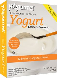 yogurt box with spoon in it