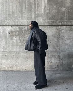 Big Boy Style, Yeezy Fashion, Mens Fashion Streetwear, Black Outfits, Swag Shoes, Jacket Outfit, All Black Outfit