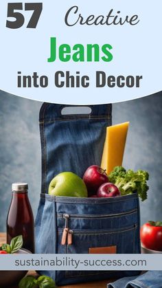 57 Innovative Upcycled Jeans Ideas: Transform Your Old Denim Into Chic Fashion And Home Decor Repurposing Clothing, Recycled Denim Projects, Diy Jeans Crafts, Jeans Upcycle, Garden For Kids, Upcycle Denim, Sewing Projects Patterns, Denim Upcycle