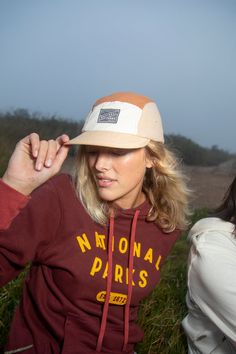 Our 1872 5-Panel Camp Hat blends style with outdoor spirit, named after the year the first national park was established. Lightweight fleece construction offers warmth without bulk, perfect for cool-weather adventures. The unique color-block design and National Park inspired front decoration celebrate America's natural treasures. Ideal for hiking, camping, or casual wear, this versatile hat is a must-have for outdoor enthusiasts who value comfort and conservation. Product Specs: 50% Nylon / 50% Winter Six-panel Hat For Outdoor Activities, Winter Trucker Cap For Outdoor Activities, Winter 5-panel Baseball Cap For Outdoor Activities, Winter Baseball Cap For Outdoor Activities, 5-panel, Winter Outdoor 5-panel Snapback Hat, Winter 5-panel Snapback Hat For Outdoor, Camp Counselor Outfit, Camp Hat, Adventure Accessories