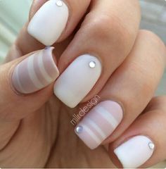 Blanco Sweet Nails, Matte Nails Design, Pretty Nail Art Designs, Super Nails, Pretty Nail Art, Fabulous Nails, Classy Nails, Beautiful Nail Art, Nail Polishes