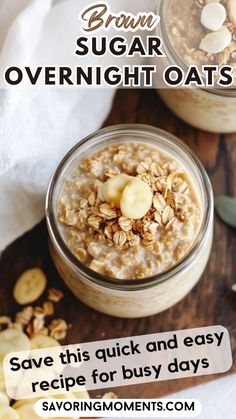 Indulge in a simple, sweet, and satisfying breakfast made with wholesome oats and a sprinkle of brown sugar. Ideal for meal prep or a quick grab-and-go option. Get inspired in the kitchen – grab the recipe now.
#brownsugaroatmeal #overnightoatsideas #quickbreakfast #healthybreakfastideas #mealpreprecipes #easybreakfast #oatsrecipe #breakfastmealprep