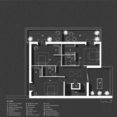 the floor plan for a two bedroom apartment with an attached kitchen and living room area