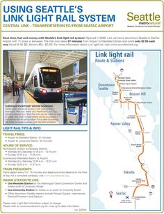 a train station with a map and information about the subway system in seattle, usa