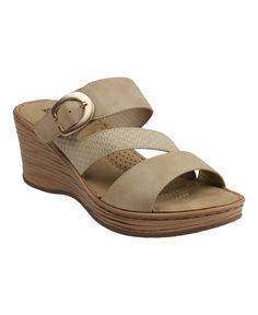 in stock Beige Wedge Heel Sandals With Heel Loop, Wedge Sandals, Buy Online, Wedges, Buckle, Sandals, Women Shoes