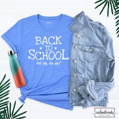 Back To School Shirt, First Day of School Shirt, Teacher Shirt, Teacher Life Shirt, School Shirts, 1st Day of School Shirt, Teacher Tee. Hi! Welcome to our store. It's good to see you here. Our aim is to offer you first-class clothing in your most beautiful moments with our graphic t-shirts that we designed or designed with your ideas. I am sure you will like our designs for your family, friends and you. IMPORTANT MATTERS FOR ORDERING: 1-) Please check and review all photos. 2-) Our sizes are tr Back To School Blue Short Sleeve T-shirt, Blue Tops For College Back To School, Blue Crew Neck T-shirt For Back To School, Blue Crew Neck Tops For Back To School, Back To School Blue Pre-shrunk T-shirt, Blue Pre-shrunk T-shirt For Back To School, Blue T-shirt For Back To School, Blue Letter Print Shirt For School, Blue Cotton Back To School Tops