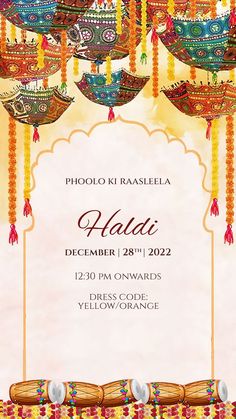 Haldi invite | digital wedding invite | traditional invite Wedding Welcome Board Design Template, Wedding Invites Traditional, Wedding Caricature Background, Mehndi Invitation Cards Template Blank, Haldi Invitation Card Template Bride, Digital Indian Wedding Invitations, Bhaat Function Invite, Dholki Card Template, Haldi Invitation Background