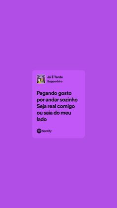 an image of a purple background with the words'pesando gosto '