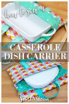 how to sew casserole dish carrier