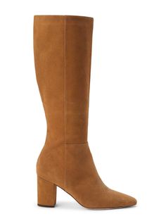 The perfect fall-to-winter boot, with a substantial block heel for ease of wear. • Suede upper• Canvas lining• Leather sole• Almond toe• Inside zip closure• Block heel | L'AGENCE Eugenie Suede Boot In Biscotti Suede Fall Calf Leather Knee-high Boots With Block Heel, Calf Leather Boots With Block Heel For Winter, Winter Calf Leather Boots With Block Heel, Fall Mid-calf Boots With Block Heel In Calf Leather, Fall Calf Leather Mid-calf Boots With Block Heel, Fall Mid-calf Calf Leather Boots With Block Heel, Fall Suede-lined Block Heel Boots, Fall Suede Lined Block Heel Boots, Block Heeled Boots With Suede Lining Medium Width