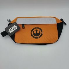 Star Wars Restore The Republic Loot Crate Zipper Pouch Size Os. Bioworld Merch Star Wars Bag, Star Wars Merch, Star Wars Rebels, The Republic, Black Orange, Zipper Pouch, Orange Black, Star Wars, Pouch