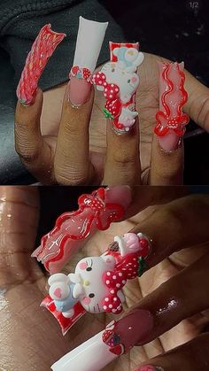 Acrylic Duck Nails, Duck Nails Long, Long Duck Nails, Acrylic Toe Nails, Duck Nails, Hard Nails, Diy Acrylic Nails, Drip Nails, Girly Acrylic Nails