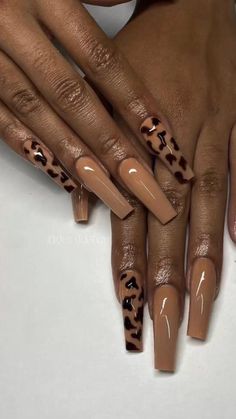 2022 Nails, Sassy Nails, Brown Acrylic, Dope Nail Designs, Girls Nails, Square Acrylic Nails, Fabulous Nails, Nails Toes