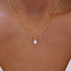 Dainty White Drop Necklace, White Delicate Drop Necklace With Delicate Chain, Dainty White Charm Necklace For Bridesmaids, Dainty White Pendant Drop Necklace, Delicate White Teardrop Charm Necklaces, Delicate White Teardrop Charm Necklace, Dainty White Drop Necklace With Clavicle Chain, White Dainty Drop Necklace With Clavicle Chain, White Charm Necklaces For Bridesmaid Gift