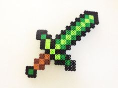 an image of a pixel art piece made out of beads