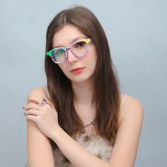 Discover the perfect blend of art and fashion with our designer eyewear, featuring a multi-color acetate frame with a matte finish. The unique color combinations and artistic tones make these glasses a versatile accessory for any setting, from a casual day out to a sophisticated evening event.Weight: 27 gFrame Shape: SquareFrame Color: Pink, MulticolorFrame Material: AcetateRim Type: Full RimSpring Hinge: NoAdjustable Nose Pads: NoLens Width: 46 mmBridge Width: 22 mmTemple Length: 146 mmFrame Width: 145 mmLens Height: 40 mm Multicolor Mirrored Lens Sunglasses In Glass, Multicolor Mirrored Sunglasses With Glass Lenses, Multicolor Mirrored Lens Sunglasses, Multicolor Mirrored Glass Sunglasses, Playful Multicolor Sunglasses With Gradient Lenses, Trendy Multicolor Plastic Sunglasses, Playful Multicolor Sunglasses With Mirrored Lenses, Fun Multicolor Plastic Sunglasses, Playful Multicolor Tinted Lens Sunglasses