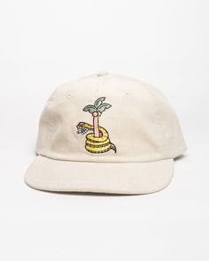 Description: Are you looking for a stylish, old-school, vintage baseball cap? Then you will love this 90s corduroy dad hat with its unique Snake embroidery! Make a fashion statement and wear this beautiful, retro-looking 6-panel hat to any occasion. Our 100 % cotton, 90s-inspired corduroy caps are real must-haves and will spice up your style immediately! Treat yourself to this reinvented classic with its vintage boho vibe or make someone you love happy! The unisex style is made to top all lids a Spring Streetwear Flat Brim Hat, Trendy Flat Bill Hat With Embroidered Logo, Snapback Hats For Spring Streetwear, Snapback Hats For Streetwear In Spring, Summer Flat Bill Hat With Embroidered Logo, Adjustable Flat Brim Hat With Embroidered Logo, Spring Snapback Hat With Embroidered Logo And Flat Bill, Spring Streetwear Curved Bill Hat, Adjustable Hat With Embroidered Logo