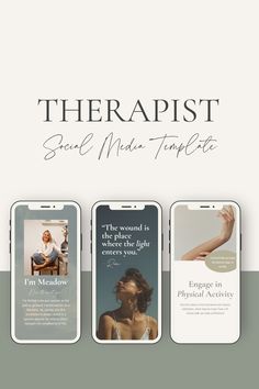 therapist social media templates - screenshote for instagraming