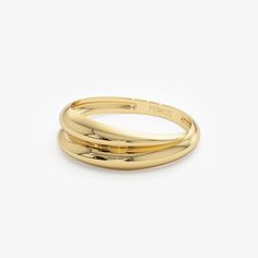 Handmade Made to Order Gold KT: 14K Solid Gold (also available in 18K) Gold Color Options: Rose Gold, Yellow Gold, White Gold Band Width: 6MM (widest portion) 14k Gold Plated Rings, 14k Gold Plated Yellow Gold Rings, 14k Gold-plated Yellow Gold Rings, 14k Gold Plated Rings For Anniversary, Luxury Yellow Gold Plated Ring, 14k Gold Rings With Plating, Elegant Jewelry With Shiny Finish For Promise Ring, Gold Double Band Ring With Polished Finish, Formal Yellow Gold Ring With Shiny Finish