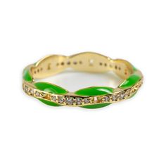 Colorful and fun link high shine enamel ring with the right amount of sparkle.
14k gold filled
Sized ring: Size 7 
Enamel with cubic zirconia
Matching bracelet available Miami Nights, Miami Night, Jewelry Cleaning Solution, Hair Perfume, Matching Bracelet, Enamel Ring, Small Jewelry, Matching Bracelets, White Ring