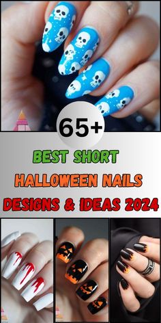 Get crafty with DIY super short Halloween nails! Easy tutorials and fun ideas to try at home. #DIYHalloweenNails #SuperShortNails #HalloweenNailArt Halloween Nail Art Diy, Short Halloween Nails, Festive Holiday Nails, Diy Nails Easy, Halloween Nails Diy, Rainbow Nail Art, Halloween Nails Easy, Marble Nail Designs, Halloween Press On Nails